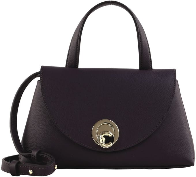 COCCINELLE Leren schoudertas Nikla Handbag Double Grainy Leather Prune / Ribes donkerpaars