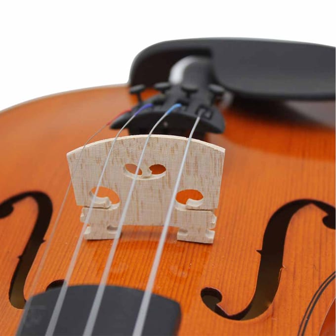 5 Stuks Premium Esdoorn Houten Vioolbrug Viool Accessoire Onderdeel voor Instrument Leerling(1 8) black