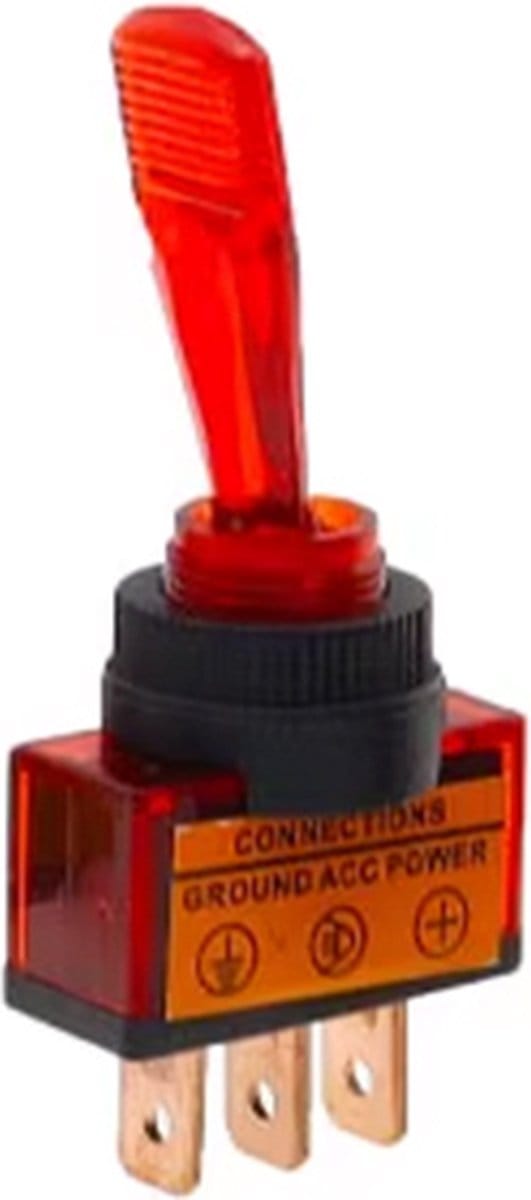 12v 20a 3 pin on/off verlichteschakelaar