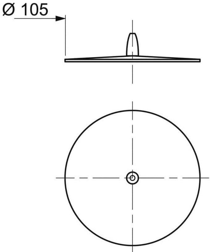 Eccentrische Stopper Universeel Ø 105 mm - Blauw