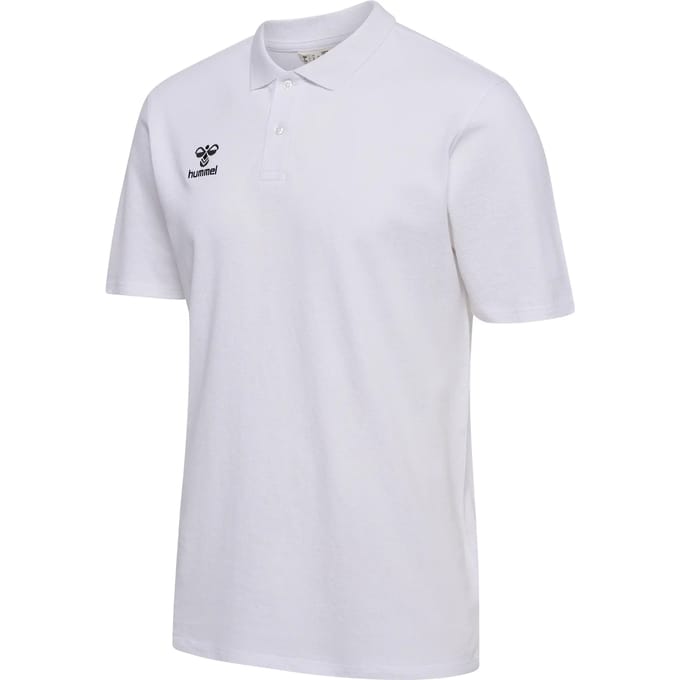 Hummel Mann Polo Regular Fit mit traditionellem Kraag Logo Stretch