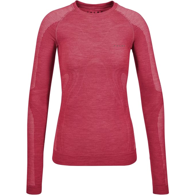 FALKE Wool-Tech Light warme en koude temperatur wol functioneel materiaal Top van onderlaag dames rood - maat M
