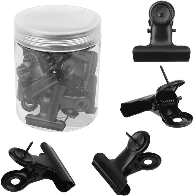 Dailygoods - Push Pins Clips met Metaal voor Bulletin Board (20 Stuks)