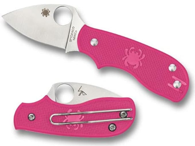 Spyderco Zakmes Squeak Lightweight Pink N690Co PE