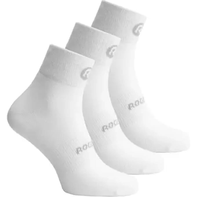 Rogelli Core Dames en Heren 3 pack Fietssokken - Vochtregulerend - Wit
