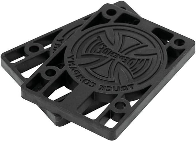 Skateboard Risers - Afstandhouders - Skateboarden - 1/4 inch hoogte - OS - Zwart