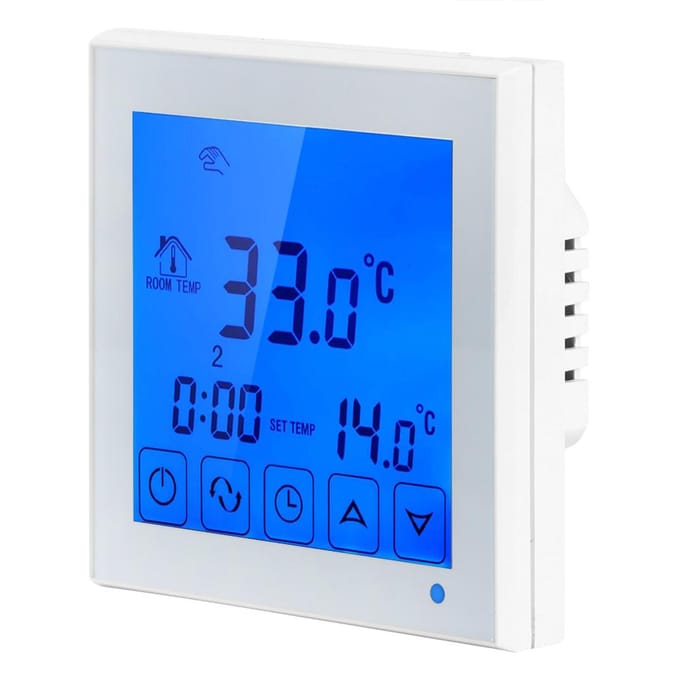 Huishoudelijke Elektrische Vloerverwarming Thermostaat Temperatuurregelaar Thermoregulator 200~240V blue