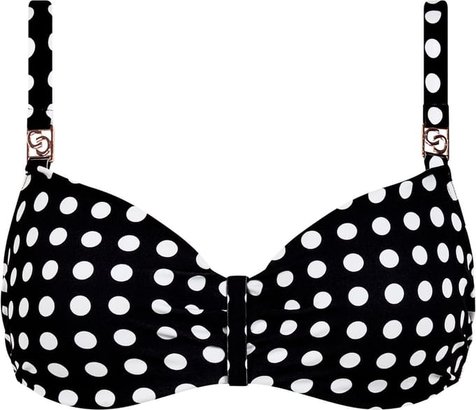Chantelle - Sauvage Bandeau Bikini Top Dolce - maat 80D - Zwart/Wit