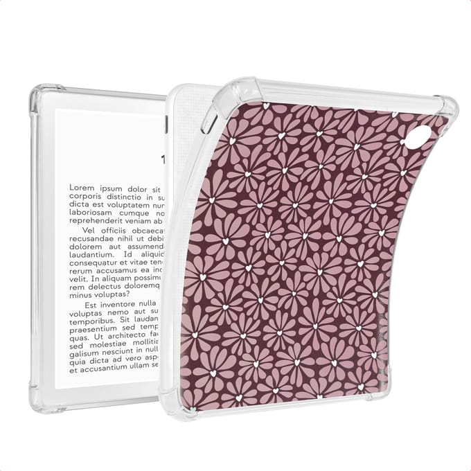 imoshion Design Clear Backcover voor de Kobo Libra Colour - Bloom Love Blush