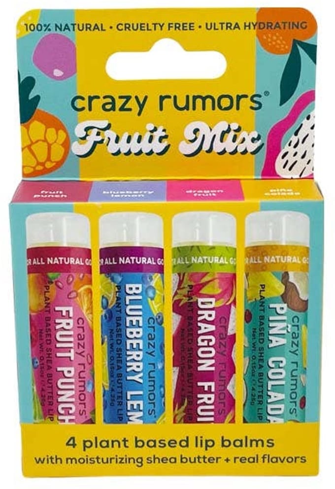 Crazy Rumors - lippenbalsem - lip balsem - Fruit mix pack - gift set - zomer