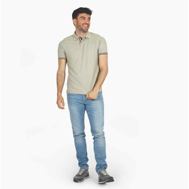 Q1905 Polo shirt matchplay aluminium/licht