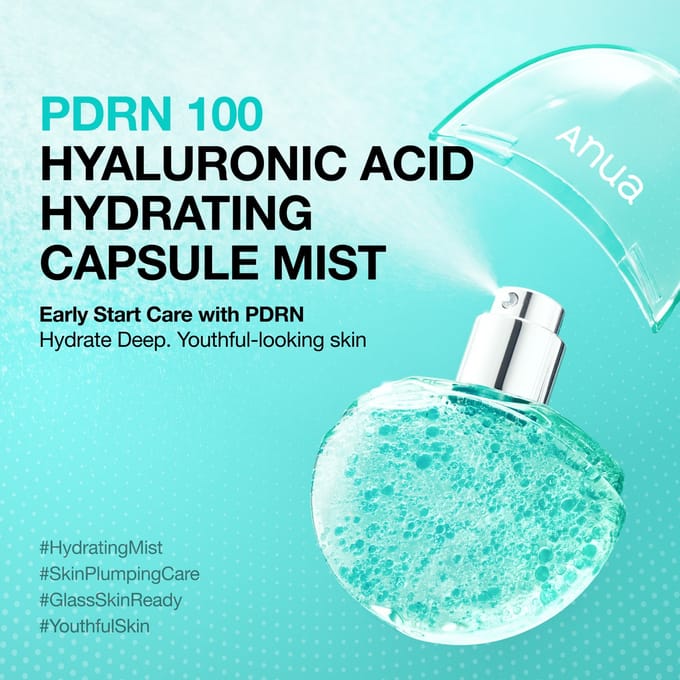 Anua Maskers Hyaluronic Acid Hydrating Capsule Mist Face mist Dames 30 ml