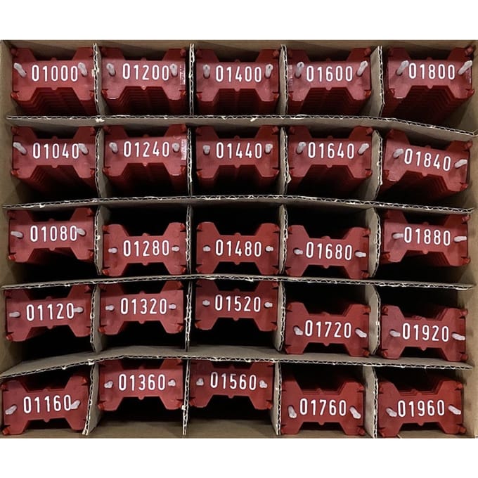 Signumat plaatjes rood wit 1000-1999