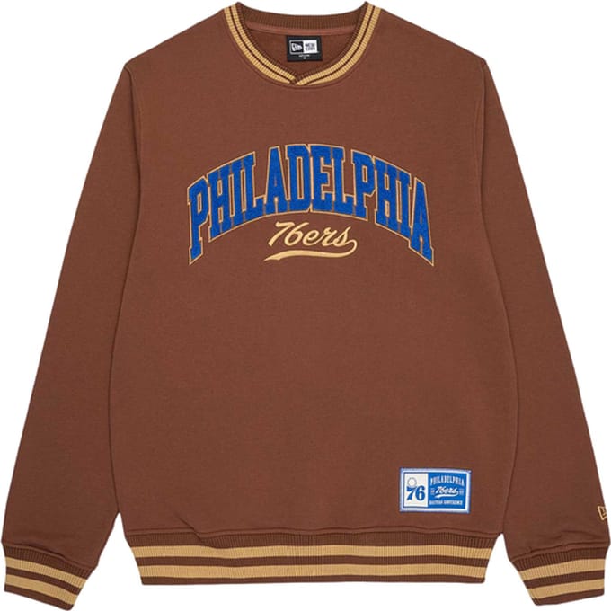 New Era NBA Philadelphia 76ers Letterman Classic Sweatshirt Bruin