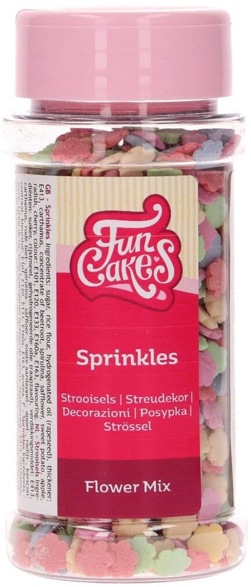 FunCakes Suikerdecoraties - Bloemen Mix - 60g - Eetbare Taartdecoratie