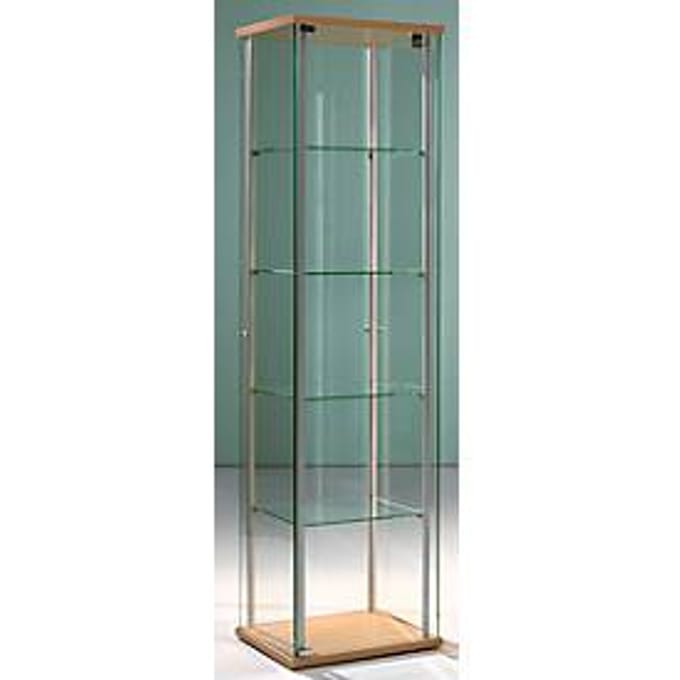 Staande vitrinekast Forum I,  B 430 x D 430 x H 1720 mm