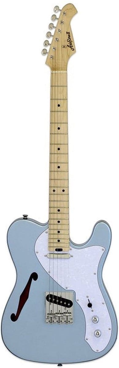 Aria TEG-TL MIB Modern Classics Metallic Hollowbody Elektrische Gitaar Blue