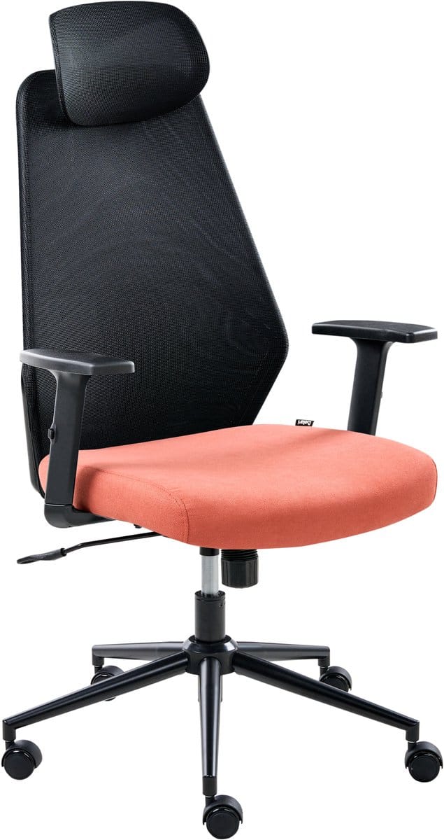 ORYN - Bureaustoel - Zwart/Rood - Mesh