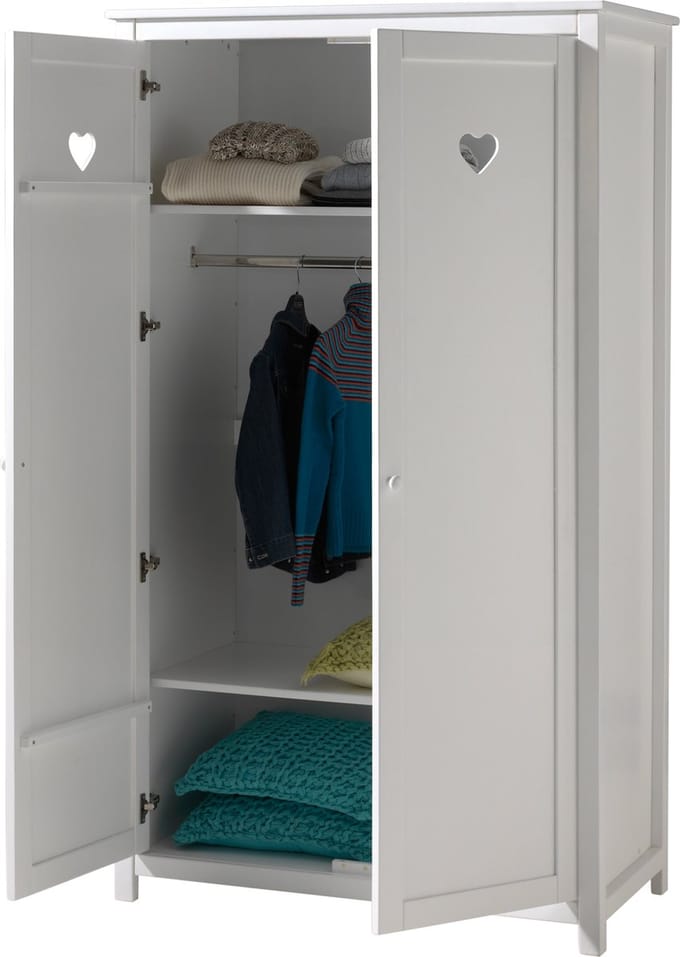 LUCEVI - Amori 2 Deurs Kleerkast - 110x190x57cm - Wit