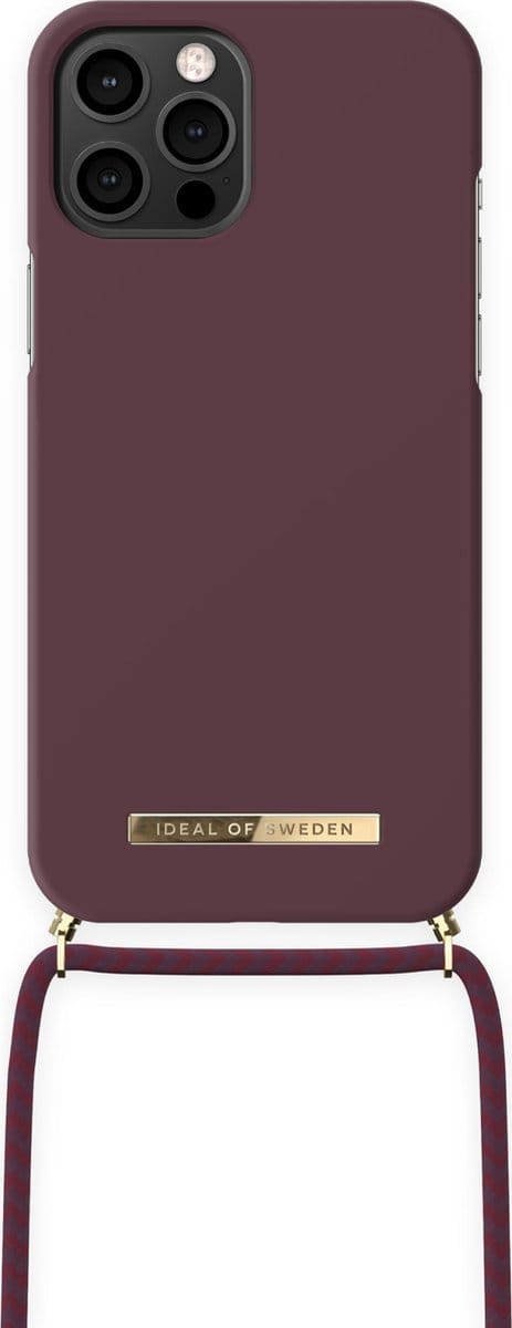 Ideal of Sweden Ordinary Phone Necklace Case iPhone 12 Pro Max Deep Cherry