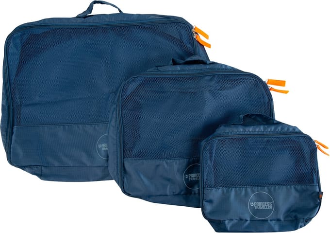 Princess Traveller PT-01 Bagage Organizers - Packing cubes - Set van 3 - Koffer Organizer Set - Navy