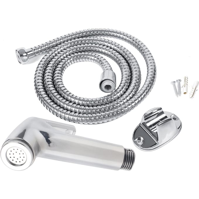 Multifunctionele ABS badkamer handdouche bidet douche sproeier slang houder muurbeugel set gray