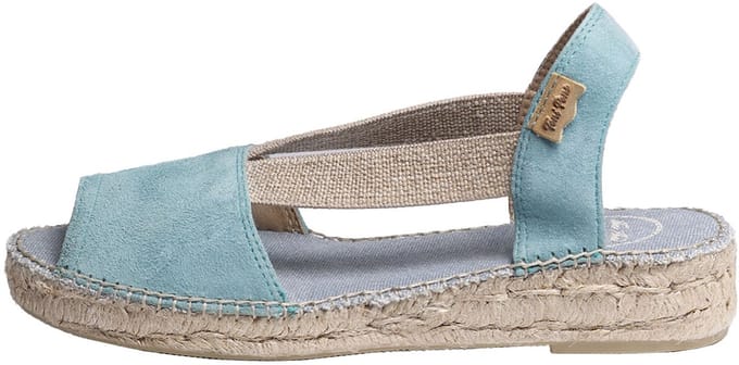 Platte suède espadrille voor dames | ELLA