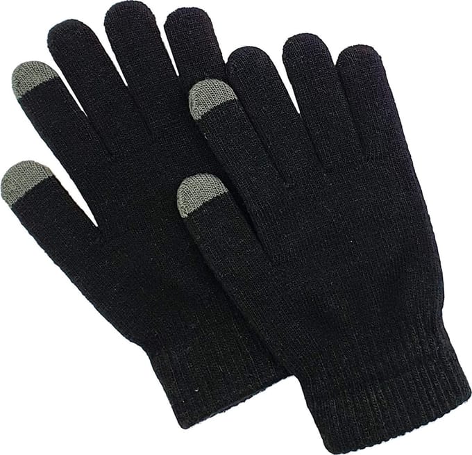 3BMT® Handschoenen Dames - One Size - Touchscreen Stof - Zwart
