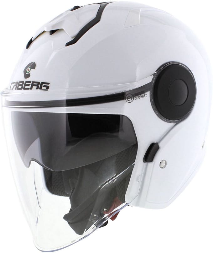 Caberg Jet Soho motorhelm glans wit S - Motorhelm Scooterhelm