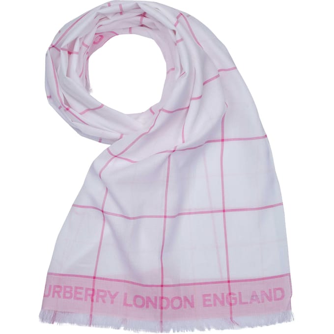 Burberry sjaal PAREO wit