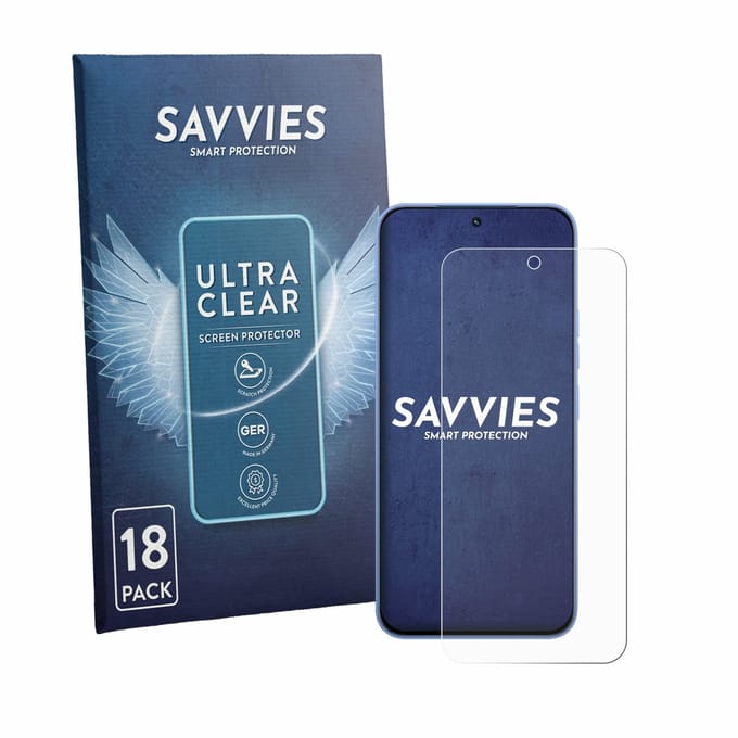 Savvies - Screenprotector voor Tecno Spark 50 Pro - Folie Beschermfolie transparant 18 Stuks