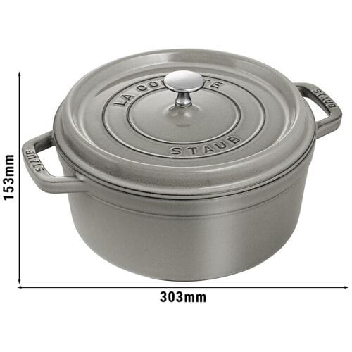 STAUB LA COCOTTE - Kookpot - Ø 240mm - Gietijzer - Grafietgrijs