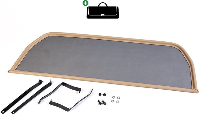 Windscherm Alfa Romeo Spider 105 115 | 1964 - 1994 | incl. luxe opbergtas | Beige