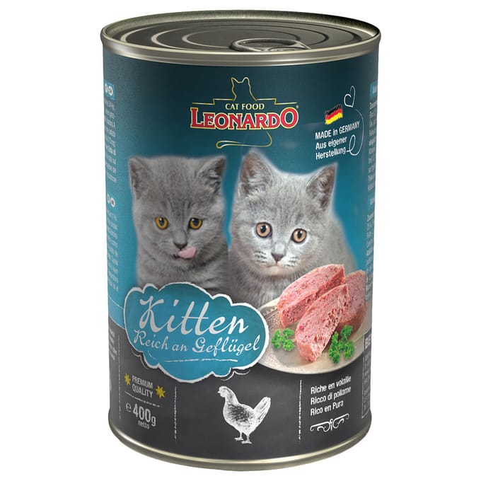 6x400g All Meat Kitten Leonardo Kattenvoer