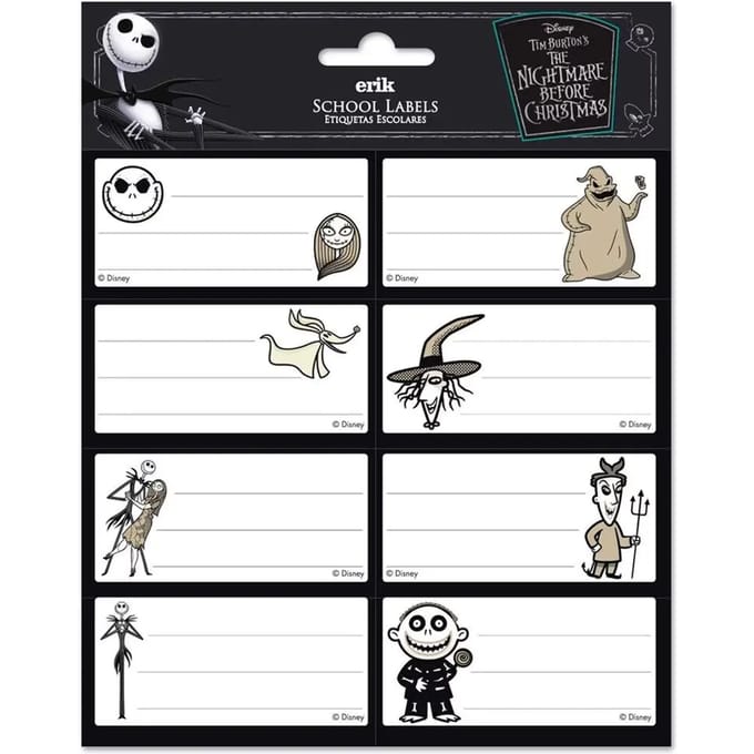 Etiquettes adhésives Erik Disney Nightmare Before Christmas