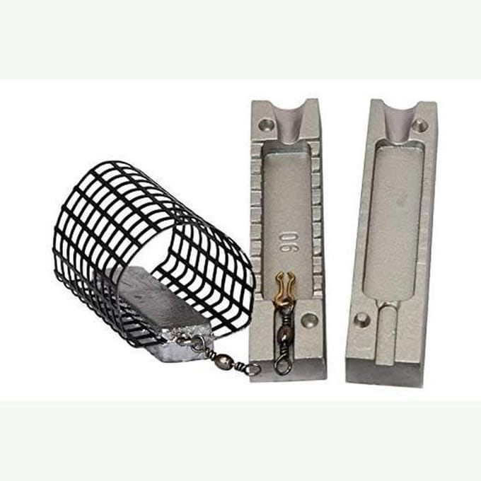 Zwemmen Feeder Kooi - Visgewicht Mal - Karpervissen - Maak Eigen Feeders - 60g - Grijs
