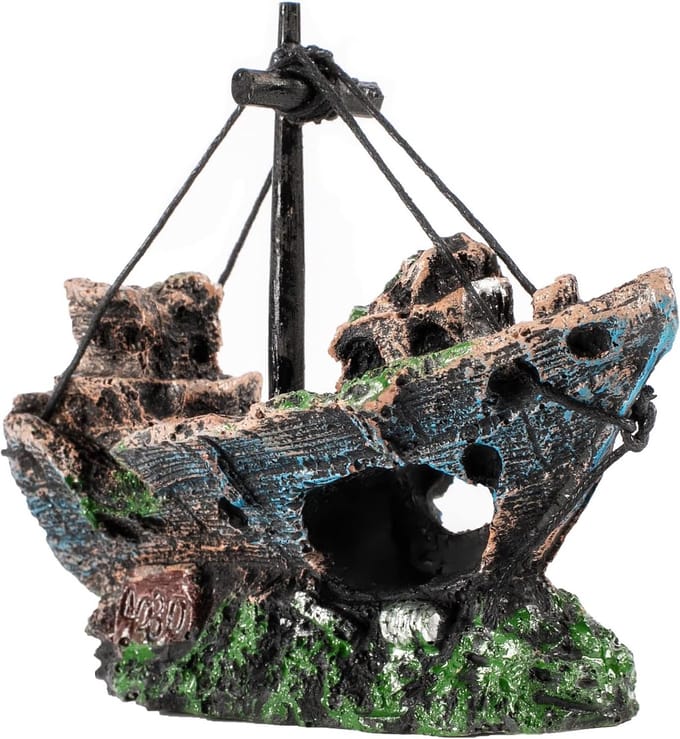 Daity Aquariumdecoraties - aquariumaccessoires - scheepswrakdecoraties - scheepswrakornamenten van hars