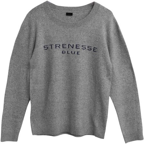 STRENESSE BLUE Heren gebreide trui (Grijs, L)