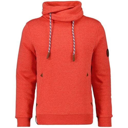 Ragman Trui Light Summer Sweat Maseltov Drawstring Collar Garnet Rose / male