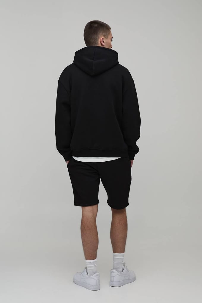 Essential Slim Fit Jersey Short | Black | Size Medium