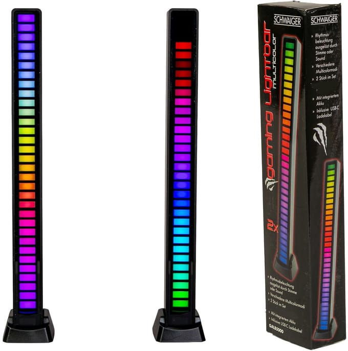 2x LED Lightbar achtergrondverlichting RGB gaming tv-lamp sfeerverlichting lamp