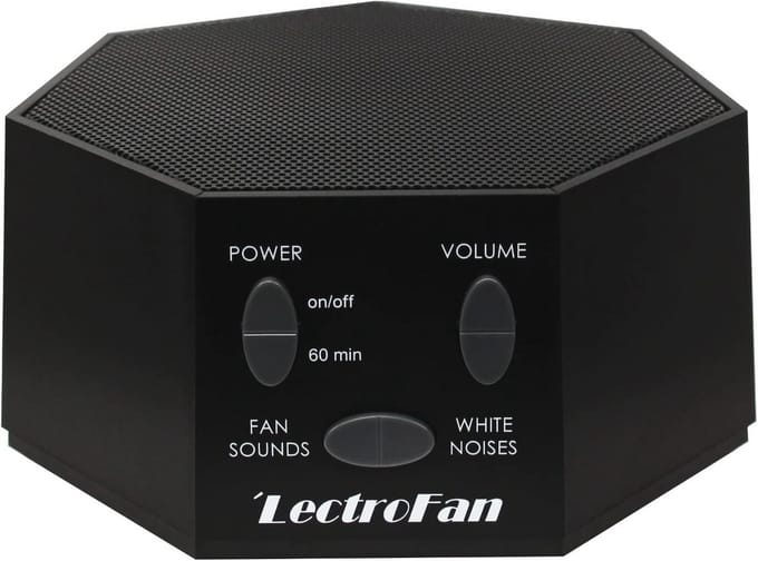Geluidsapparaat - Witruismachine - Rustgevende Sfeer - Ventilatorgeluiden - 10.5 cm - Wit