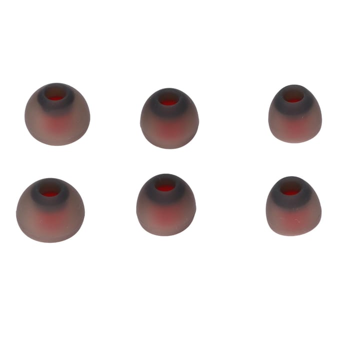 6pcs Embouts d'oreille en silicone Gris Rouge Réduction du bruit Confortable Remplacement Bouchons d'oreille pour Philips pour black