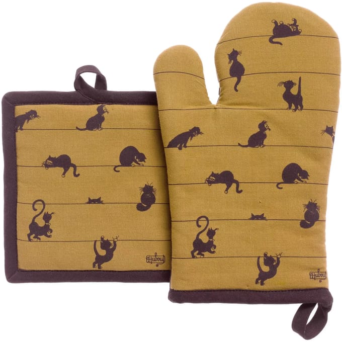 Keuken handschoenen en pannenlap Dubout Partition van katten Winkler