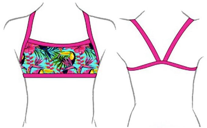 Turbo Boom Tucan Garden 2016 Bikinitop Roze S Vrouw
