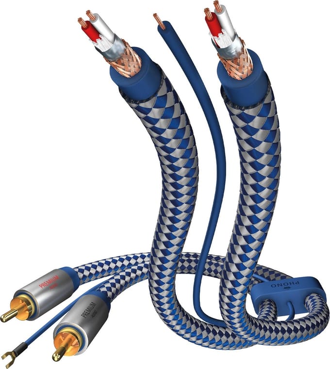 Inakustik Premium Audio Rca-kabel 75 Cm Blauw