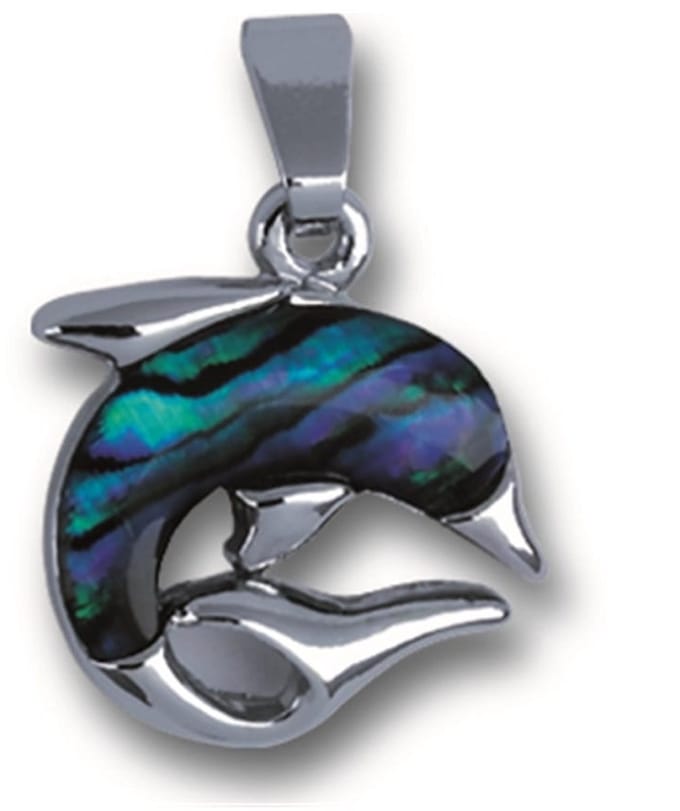 Hanger Dolfijn klein met paua schelp
