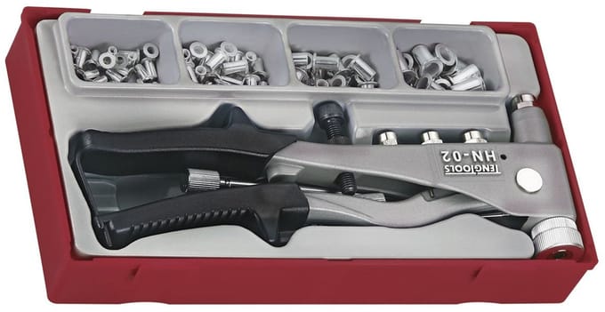 TengTools TTNR81 81pc nut rivet set, blindnietset, poptang HN-02 complete set