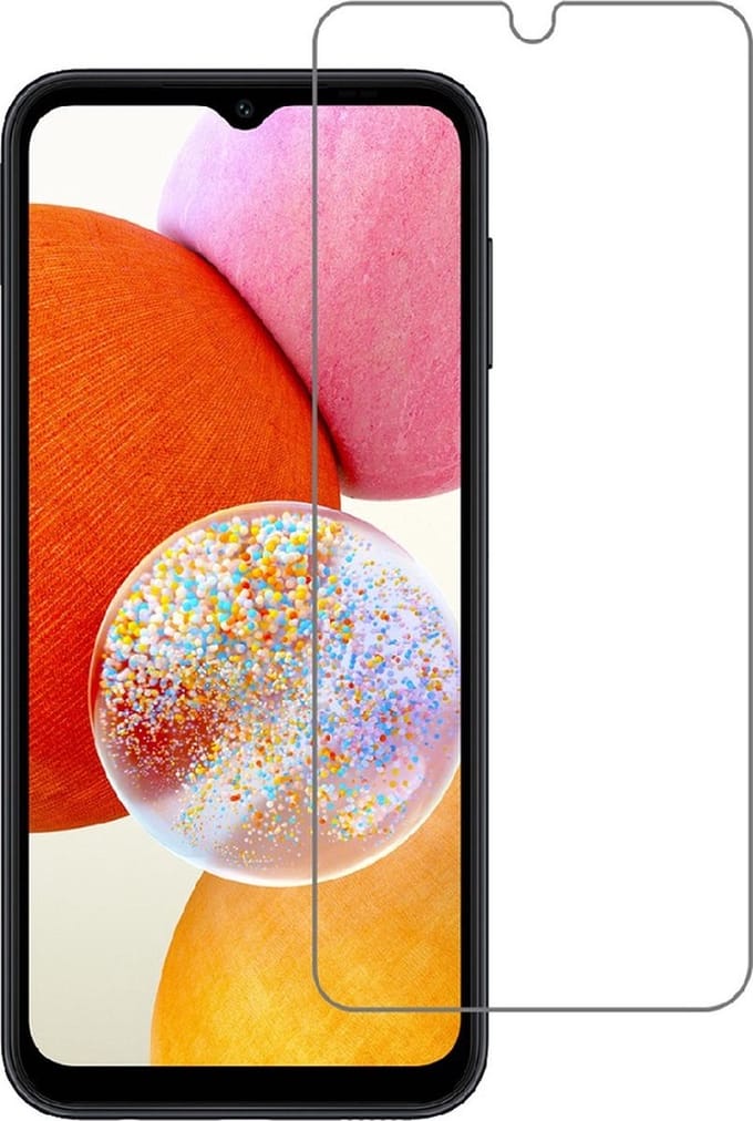 LuxeBass Screenprotector geschikt voor Samsung Galaxy A34 - Tempered Glas - glas scherm - bescherming