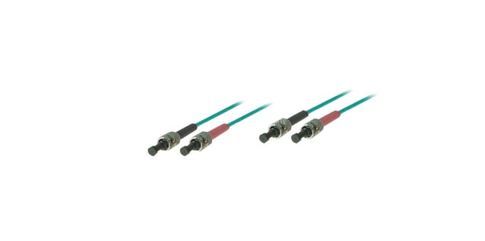 Alcasa - Glasvezel kabel 0,5 m OM3 - Vergulde contacten - Blauw